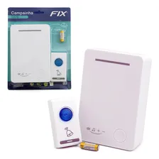 Campanhia Sem Fio 90 Metros 32 Toques Campanhinha Campainha Cor Branco Pilha Aa Foto mini 1