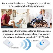 Campanhia Sem Fio Longo Alcance Hoteis Escritorio Casa Foto mini 2