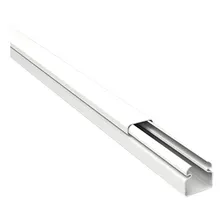 Canaleta Branca Pvc 10x10 C Fita Adesiva Dupla Face 2 Metros Foto mini  2