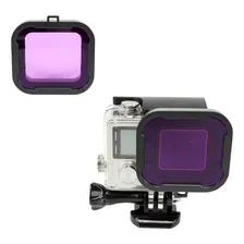 Canalgopro Filtro Mergulho Magenta Gopro Hero 3+ 4 Foto  mini 1