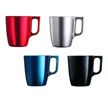 Caneca 250 cores chamativas Breakfast Pettish Onlinevc Silver Caneca Foto mini 4
