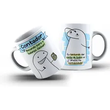 Caneca 325ml Porcelana Flork Profissão Engraçada! Cor Contador Foto  mini 1