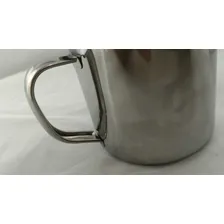 Caneca Aço Inox 7 Cm 200 Inox Polido Café Chá Luxo 30 Un Cor Prateado Foto mini 4