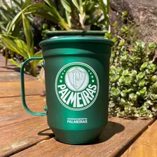 Caneca AlumÃnio Palmeiras Copo Mantém Bebida Gelada Oficial Foto mini 2