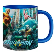 Caneca Aquaman Super Heroi Quadrinhos Comics Dc 325ml Foto mini 3
