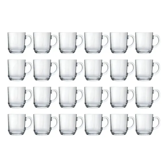Caneca Aspen Diamante 300ml - Kit 24 Unidades Cor Transparente Foto 1