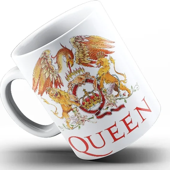 Caneca Banda Queen Cor Branco Foto 1
