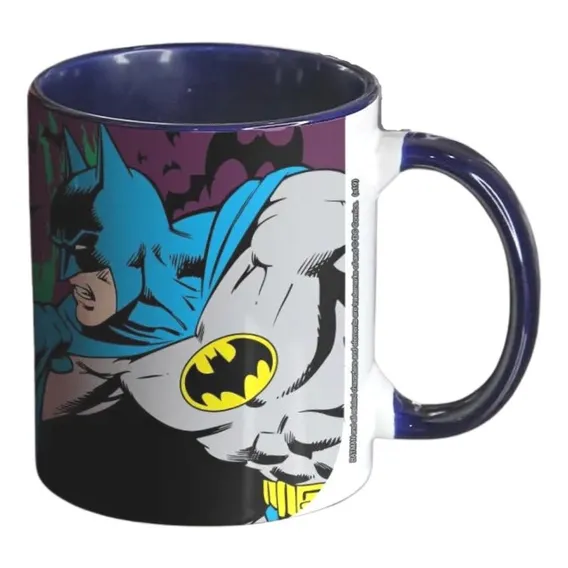 Caneca Batman E Coringa Dc Comics Porcelana Esmaltada 300ml Foto 1