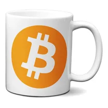 Caneca Bitcoin Logo Criptomoeda Virtual Investidor Foto mini 1