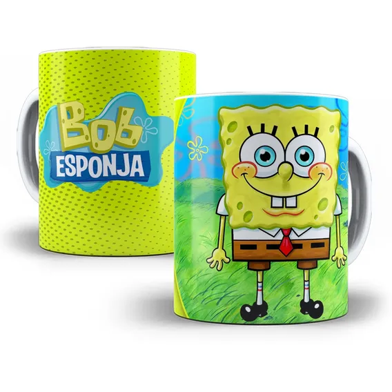 Caneca Bob Esponja Porcelana Personalizada Foto 1