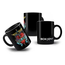 Caneca Bon Jovi Rock Internacional Anos 80 Música Romantica Foto mini  3