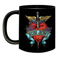 Caneca Bon Jovi Rock Internacional Anos 80 Música Romantica Foto  mini 1
