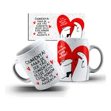 Caneca Branca Engraçada Flork Dia Dos Namorados Cor Branca Namorado23 Foto mini 1