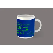 Caneca Brasil Azul Foto mini  2
