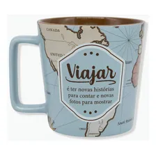 Caneca Buck Viajar Novas Histórias  Zonacriativa Zona Criat Foto  mini 1
