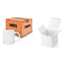 Caneca + Caixinha P/ Sublimação Sublime 325ml- 12 Unidades. Cor Branco Foto  mini 1