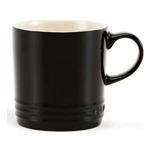 Caneca Cappuccino De Cerâmica 200ml Le Creuset - Black Onix Foto 1