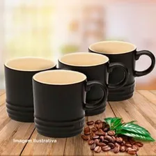 Caneca Cappuccino De Cerâmica 200ml Le Creuset - Black Onix Foto mini  3