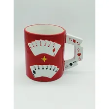 Caneca Casino Cup Jogos Poker Baralho 400ml Cerâmica Foto mini  2