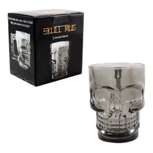 Caneca Caveira Preta Viking Vidro 500ml Skull Chopp Mug Foto mini 3