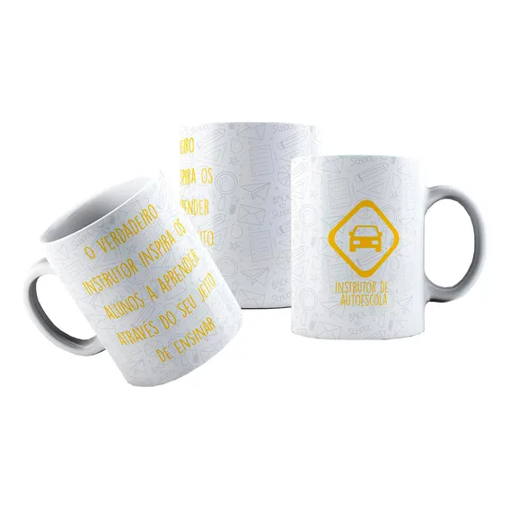 Caneca Cerâmica Instrutor Autoescola Inspire Com Seu Jeito Foto 1