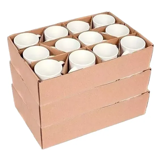 Caneca Ceramica Sublimatica Importada Bc- 325ml Branca Cx C/36 Foto 1