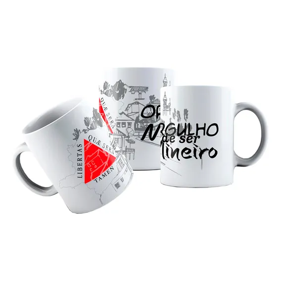 Caneca Cerâmica Bandeira Minas Gerais Orgulho Mineiro Foto 1
