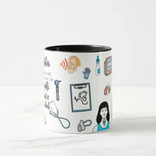 Caneca Cerâmica Personalizada Medicina Otorrinolaringologia Foto mini 3
