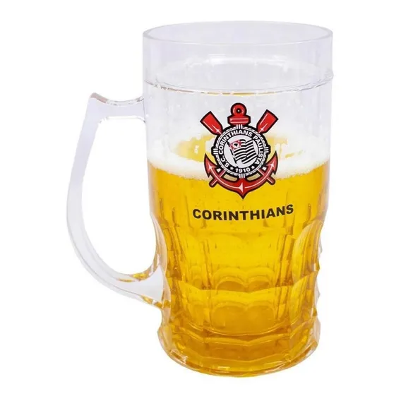 Caneca Cerveja 600ml - Corinthians Foto 1