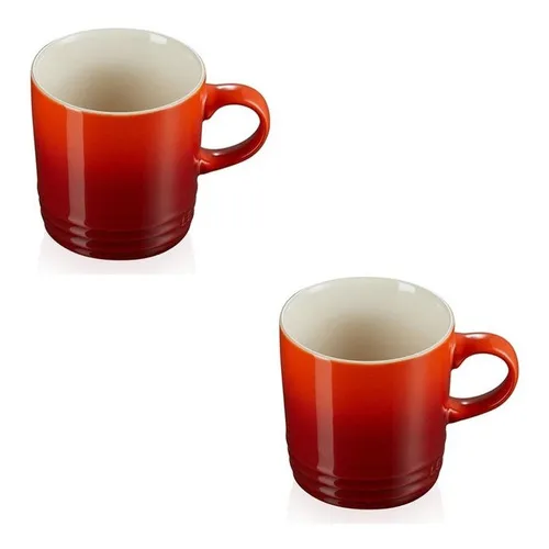 Caneca Chá Le Creuset Cerâmica 200ml Vermelha 2 Und Foto 1