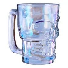 Caneca Chopp Caveira 350ml Furtacor Vidro Vitrizi Caneca Caveira Foto mini 1