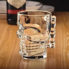 Caneca Chopp Cerveja Vidro Caveira Rock 510 Foto mini 4