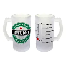 Caneca Chopp Cerveja Vidro Jateado Presente Personalizado Foto  mini 1