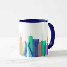 Caneca Cidade De São Paulo Brasil - Lembrança De Viagem Sp Cor Personalizada Presente Sampa Foto mini 4