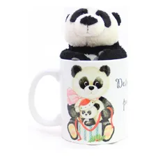 Caneca Com Ursinho Urso Pelúcia Panda - Natal Casa Do Urso Foto  mini 1