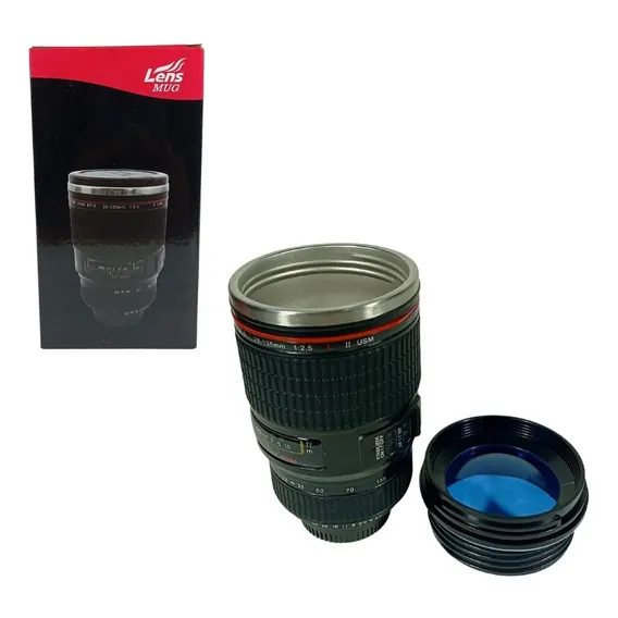 Caneca Copo Lente Câmera Máquina Dsl Fotográfica Porta Lápis Foto 1