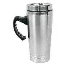 Caneca Copo Termico Inox 450ml Com Tampa - Yn44 Cor Prateado Prata Foto mini 1
