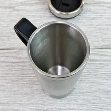 Caneca Copo Termico Inox 450ml Com Tampa - Yn44 Cor Prateado Prata Foto mini 3