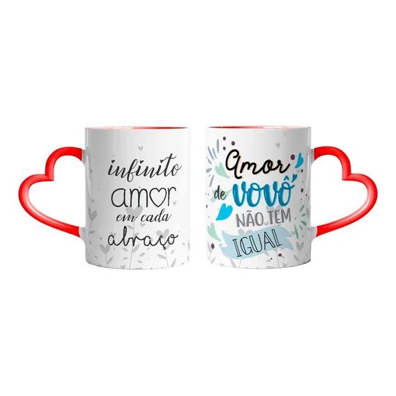 Caneca Coração Presente Dia Dos Namorados Amor Infinito Foto 1