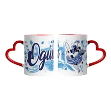 Caneca Coração Umbanda Orixá Ogum Guerreiro Valente Foto  mini 1