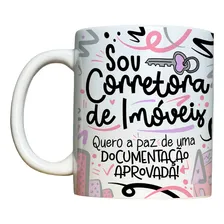 Caneca Corretor De Im贸veis X铆cara Profiss茫o Cor Branco Corretora De Im贸veis 4 Foto mini 1
