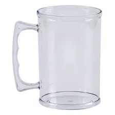 Caneca De Chopp AcrÃlica 400ml Kit Com 50 Unidades Cor Cristal Foto mini 1