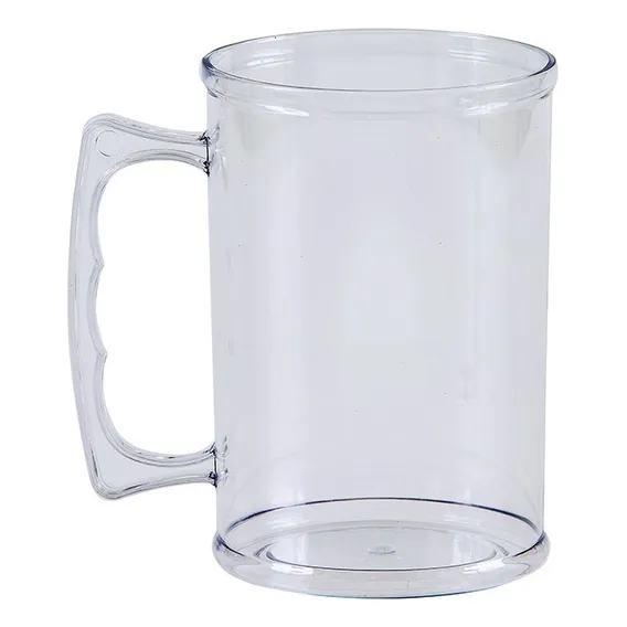 Caneca De Chopp AcrÃlica 400ml Kit Com 50 Unidades Cor Cristal Foto 1