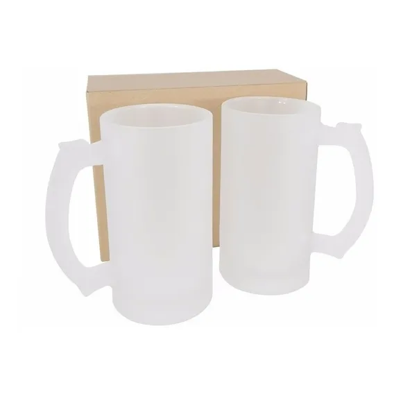 Caneca De Chopp Para Sublimação Jateada 475ml Foto 1