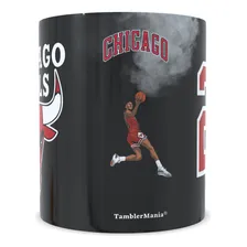 Caneca De Porcelana Chicago Bulls Esportes Basquete Cor Branco Chicago Bulls Branca Foto mini 3