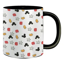 Caneca De Porcelana Mickey Mouse Interior E Alça Coloridos Foto mini 4