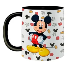Caneca De Porcelana Mickey Mouse Interior E Alça Coloridos Foto mini  2