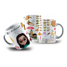 Caneca De Porcelana Personalizada Chefe Cozinha Avatar Nome Foto mini 1