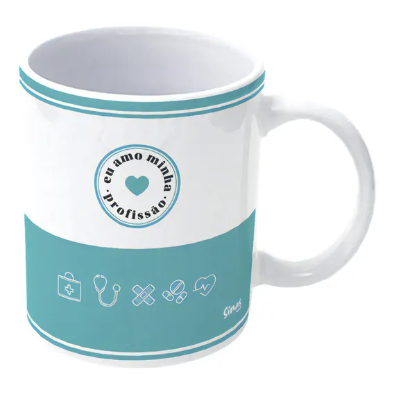 Caneca De Porcelana Profissões - Farmácia Foto 1