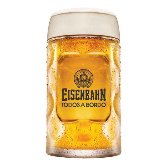 Caneca de Vidro Eisenbahn, Caneca Chopp 610ml, Ruvolo Foto 1